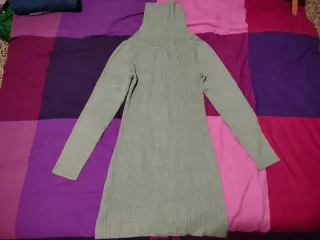 Maglione/vestito collo alto verde