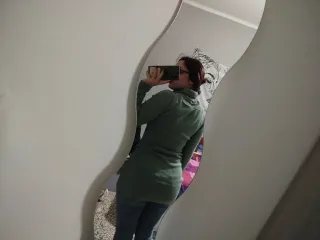 Maglione/vestito collo alto verde