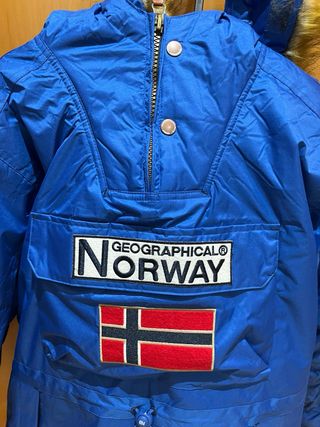 Anorak Geographical Norway Azul Eléctrico