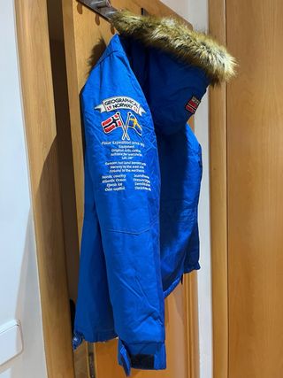Anorak Geographical Norway Azul Eléctrico