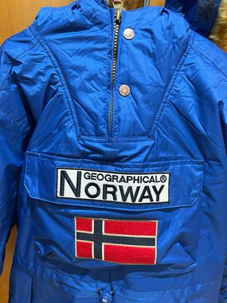Anorak Geographical Norway Azul Eléctrico