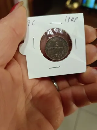 Moneta 2 Centesimi 1908