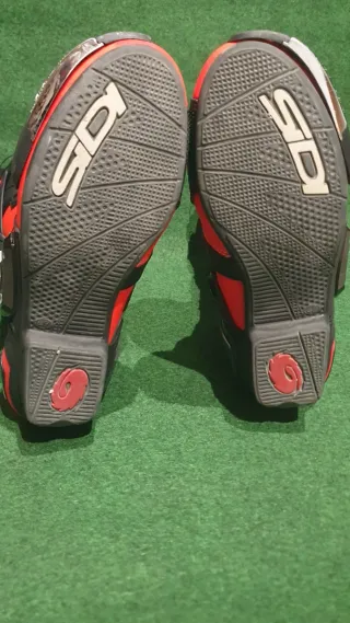 Botas Moto Sidi Rex Rojo Fluor