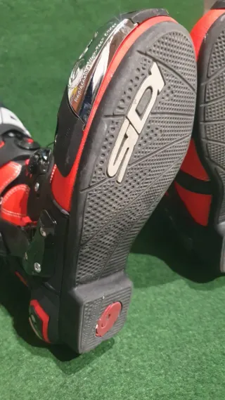 Botas Moto Sidi Rex Rojo Fluor