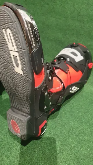 Botas Moto Sidi Rex Rojo Fluor