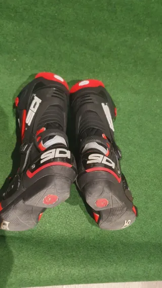 Botas Moto Sidi Rex Rojo Fluor