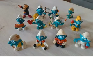 Lotto 12 Puffi anni '80