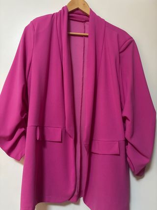 Americana mujer rosa talla única