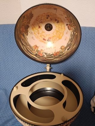 Maravilloso Mueble Bar Bola del Mundo Madera