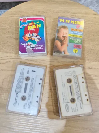 Lote 4 Cintas Cassette Infantiles