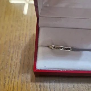 Anillo oro y plata con piedras