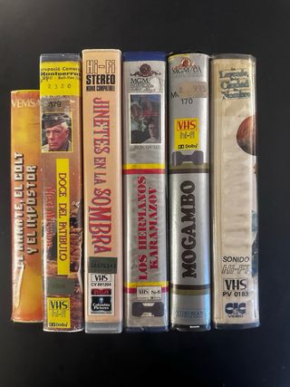 Lote 6  VHS videoclub cine Clásico