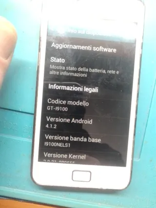 Samsung Galaxy S II GT-I9100 Bianco con scocca ner