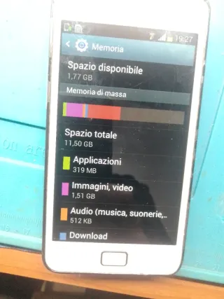 Samsung Galaxy S II GT-I9100 Bianco con scocca ner