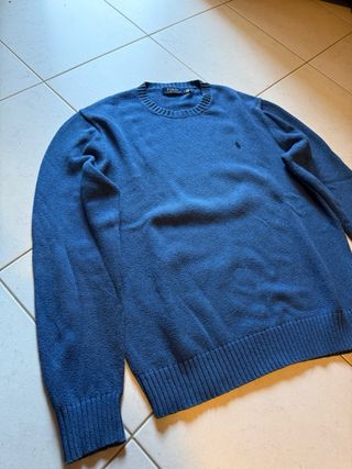 Maglione Polo Ralph Lauren Blu Cotone Taglia M