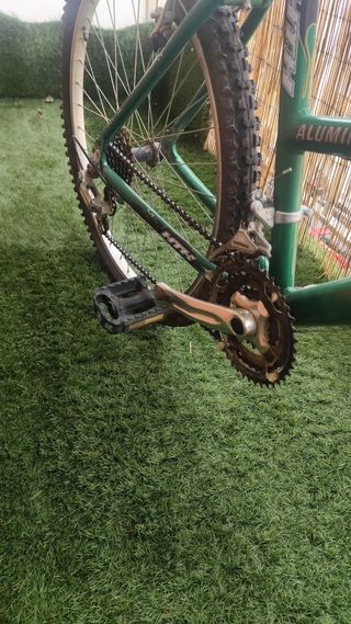 Bicicleta Montaña Verde Aluminio