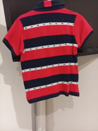 Polo niño rayas rojo/azul 4 años