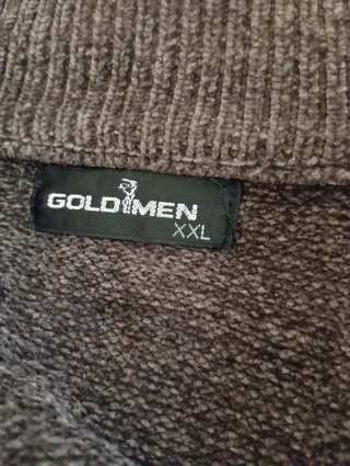 Jersey de punto a rayas con cremallera Talla XXL