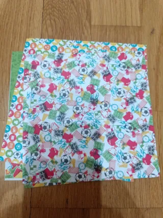 Colección Papeles Scrapbooking Football Star