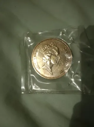 Moneda Gibraltar Elizabeth II 1988