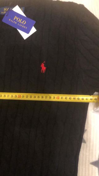 Jersey Polo Ralph Lauren Negro Cable Knit
