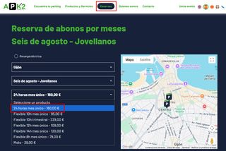 Plaza garaje 6 de agosto (febrero - mayo)