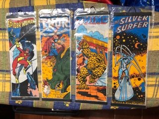 Banderines Marvel Súper Heroes vintage 1980.