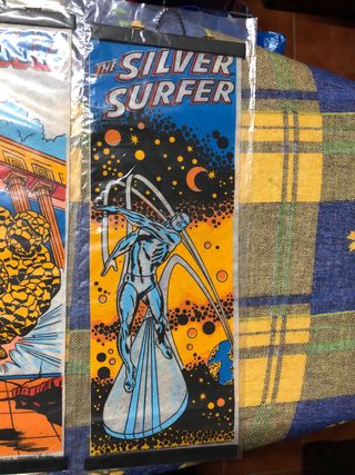 Banderines Marvel Súper Heroes vintage 1980.