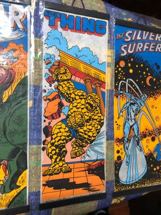 Banderines Marvel Súper Heroes vintage 1980.