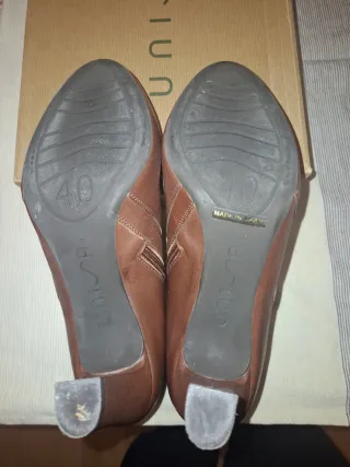 Botines de piel marrones para mujer