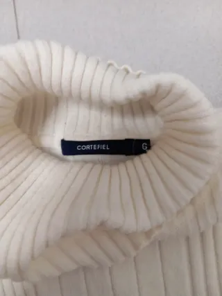 Jersey cuello alto botones talla G