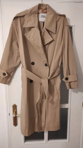 Trench Zara Beige Largo Nuevo