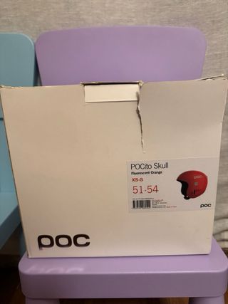 Casco de esquí POCito naranja niño