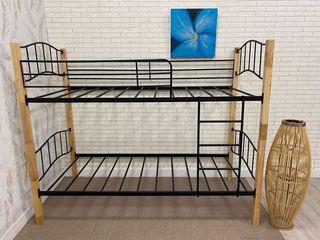 Litera Madera y Forja + 2 Colchones 90X190 NUEVO