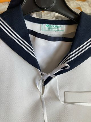 Traje de Comunión Blanco y Azul Tipo marinero