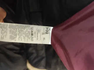 Piumino uomo nero taglia XL