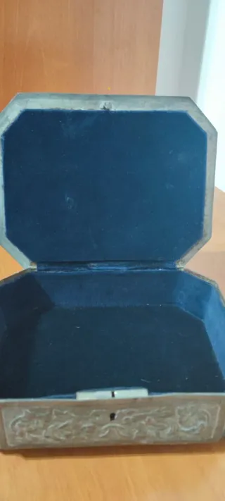 Antiguo joyero estaño puro 99%