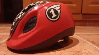 Casco bici niño rojo 4 a 6 años