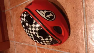 Casco bici niño rojo 4 a 6 años
