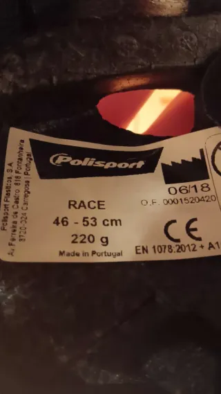 Casco bici niño rojo 4 a 6 años