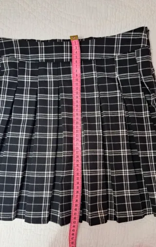 Falda Plisada Stradivarius Cuadros