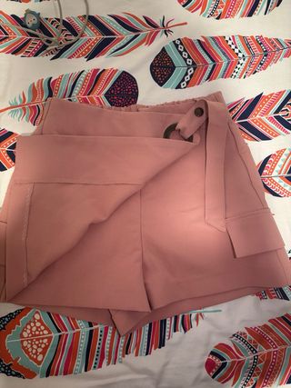 Falda pantalón rosa