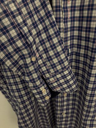 Camisa Credo cuadros azul y morado