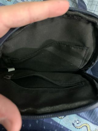 Riñonera Lacoste Negra y Azul