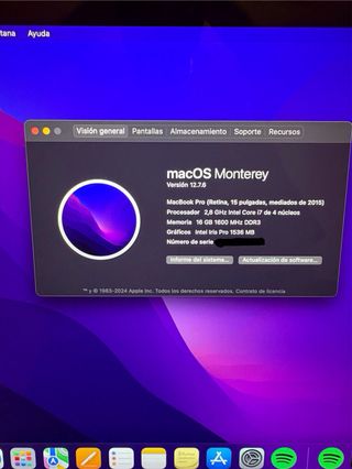 MacBook Pro 2015 Plata