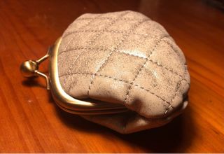 Monedero Vintage Beige y Dorado