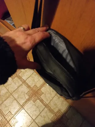 Tracolla OR@MI nera in poliestere