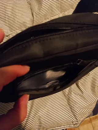 Tracolla OR@MI nera in poliestere