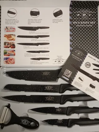 Set 6 coltelli A.M.C. Black Line