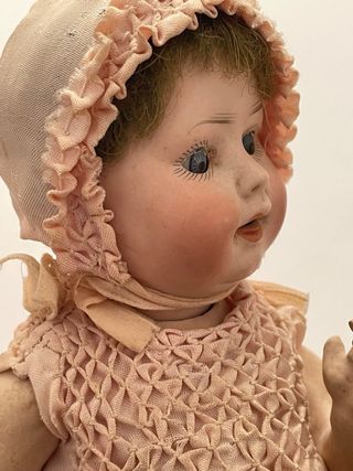 Muñeca Antigua Porcelana Biscuit Numerada 914-0